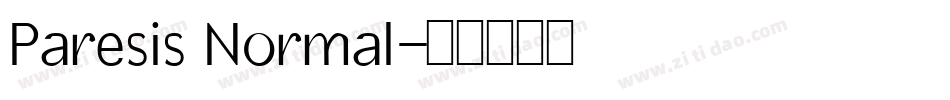 Paresis Normal字体转换